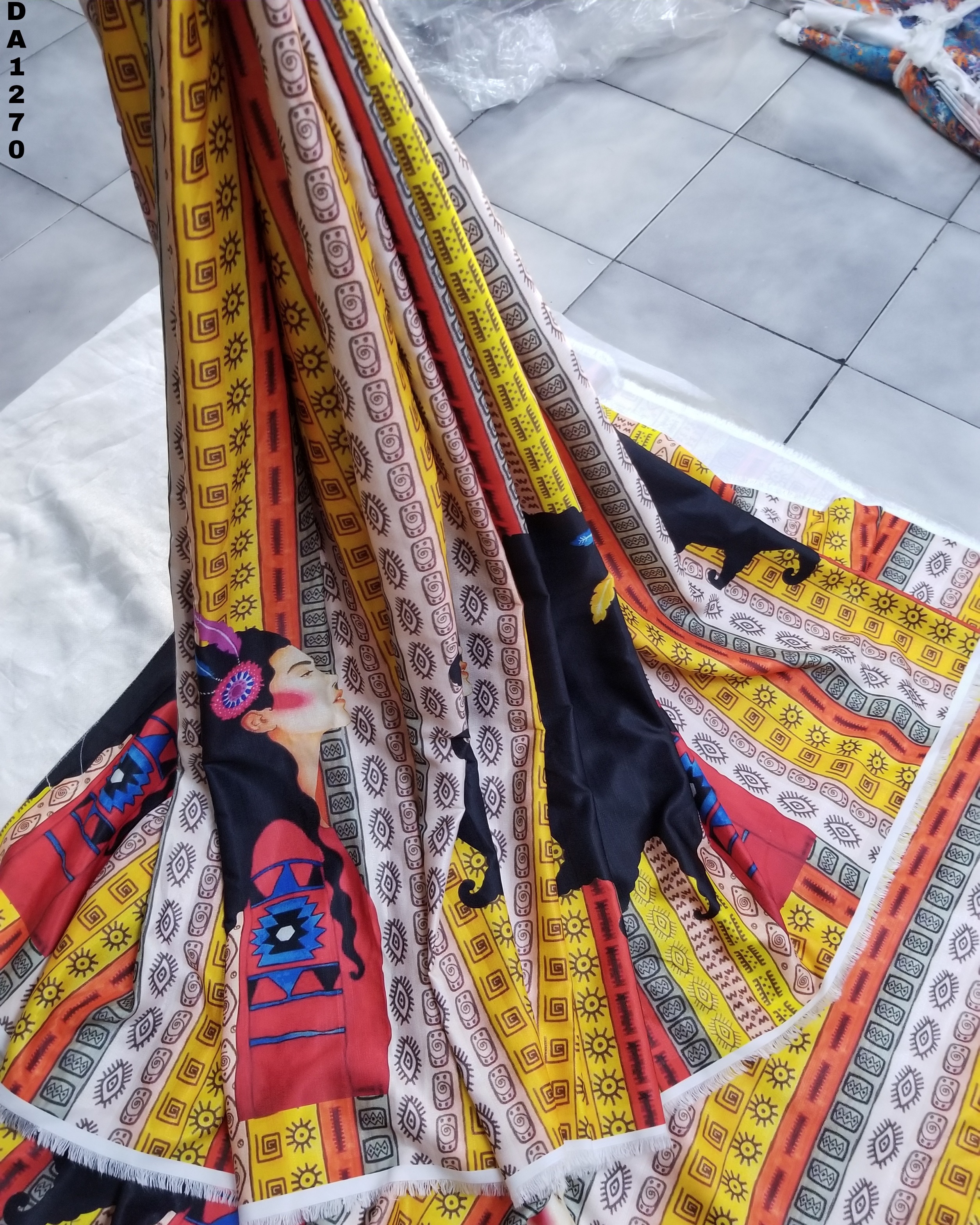 Washable Khadi Rayon Silk Digital Print Fabric