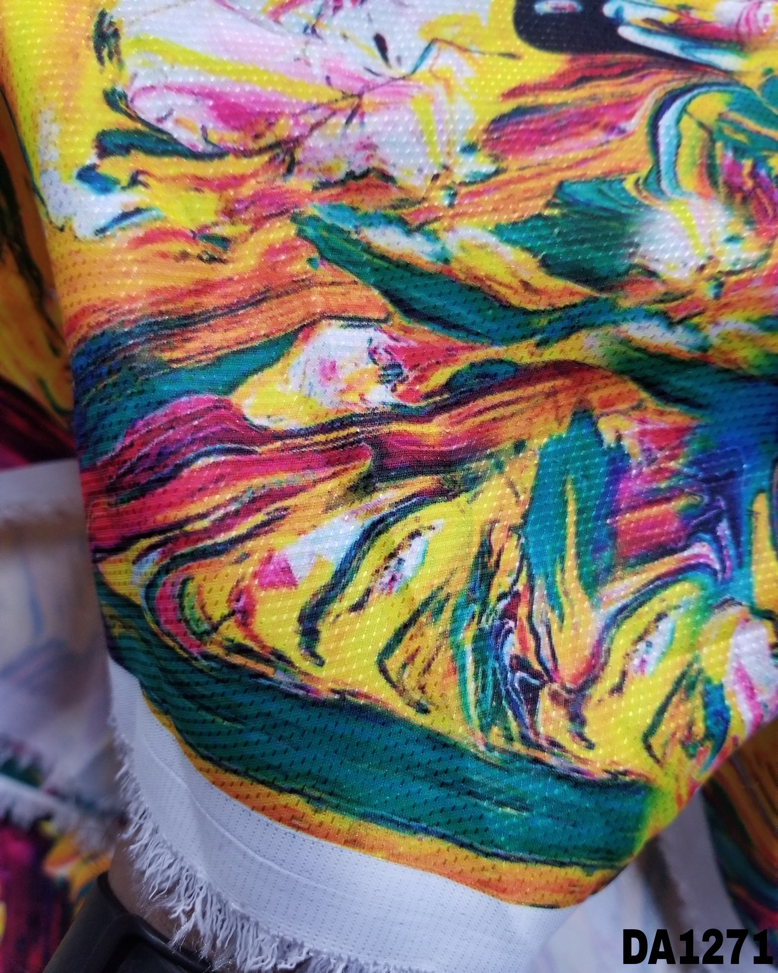 Diamond Silk Digital Print Fabric - 58" Inch Width, Washable | Ideal For Garments, Vibrant Color As Shown In Images