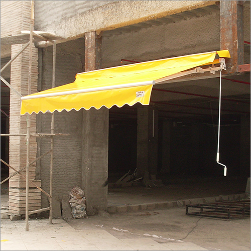 Retractable Awning - Aluminum Frame, Customizable Dimensions, Yellow Polyester Fabric | Uv Resistant, Waterproof, Fire Retardant, Professional Installation