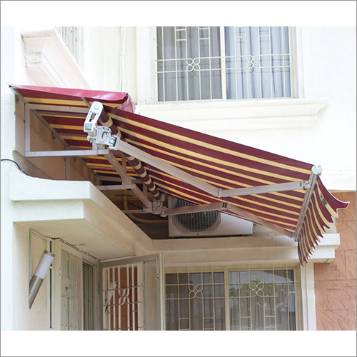 Retractable Awning - Aluminum Frame, Customizable Dimensions, Yellow Polyester Fabric | Uv Resistant, Waterproof, Fire Retardant, Professional Installation