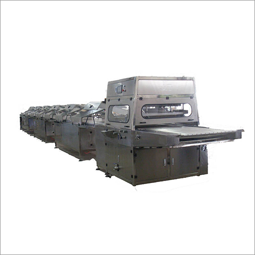 Chocolate Enrobing Machine - Stainless Steel, 1500x800x1200mm | 100-200kg/h Capacity, Digital Temperature Control, 1.5kw Motor Power