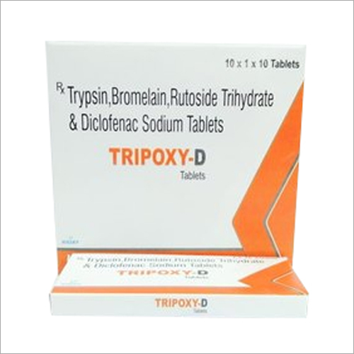 Trypsin Bromelain Rutoside Trihydrate And Diclofenac Sodium Tablets (2)