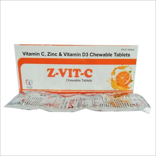 Vitamin C Zinc and Vitamin D3 Chewable Tablets