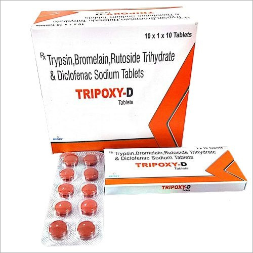 Trypsin Bromelain Rutoside Trihydrate And Diclofenac Sodium Tablets (2)