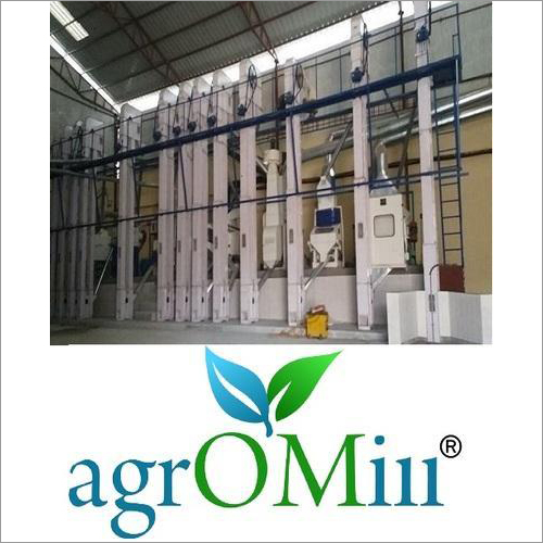 Automatic Concrete Platform Rice Mill Machine