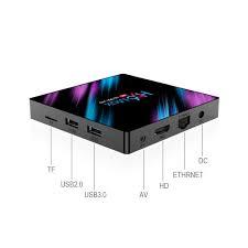 H96 Max Android Tv Box - 4gb Ddr3 Ram, 32gb Rom, Hdmi & Usb Ports | Lifetime Free Tv & Online Movies, 2160p Resolution, Quad-core Cpu, Penta-core Gpu, 120hz Refresh Rate, Table Top Mount, Black