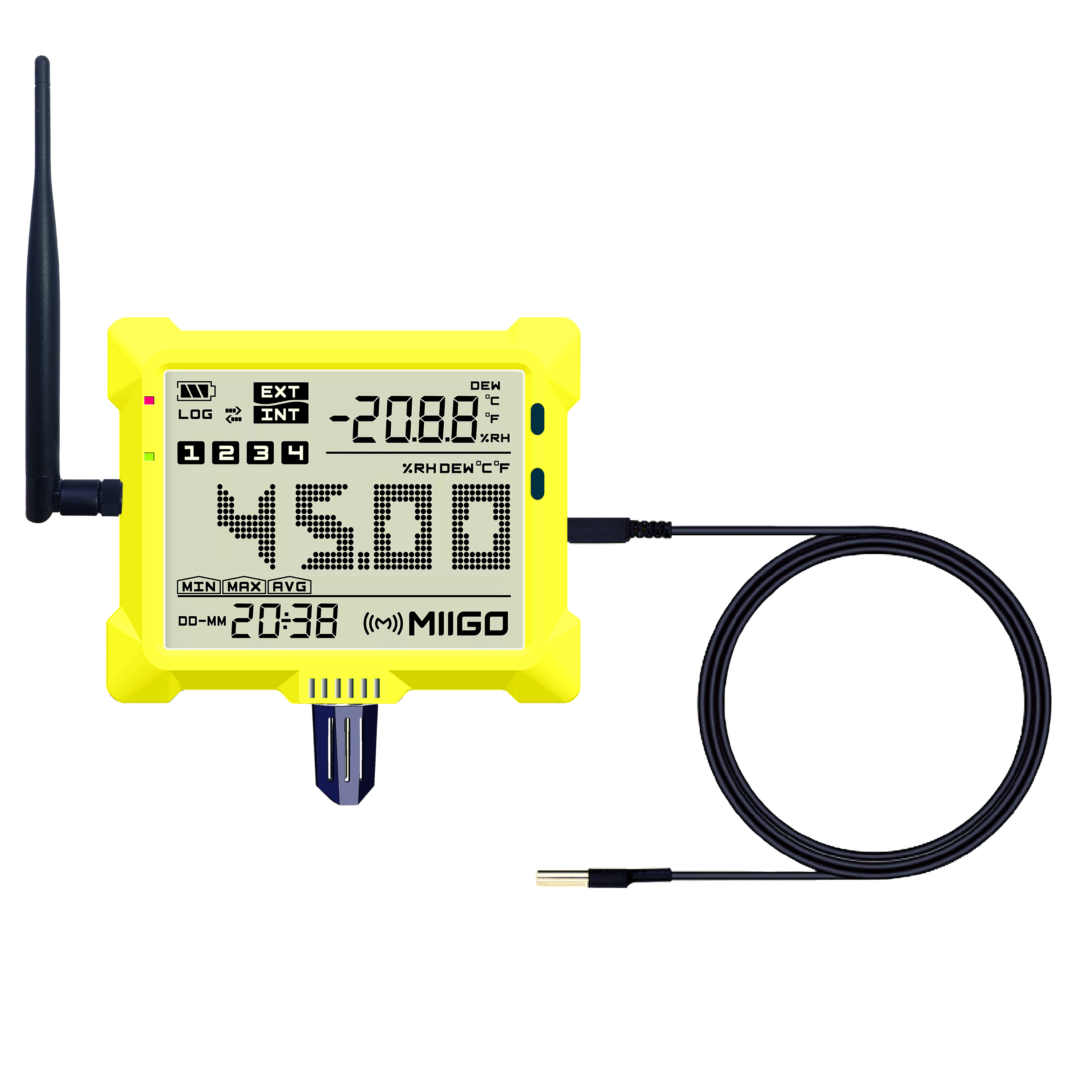 Digital Thermo Hygrometer Blue-h-b-thit1 - Bluetooth Wireless Online From Miigo Online Llp Application: Industrial & Household