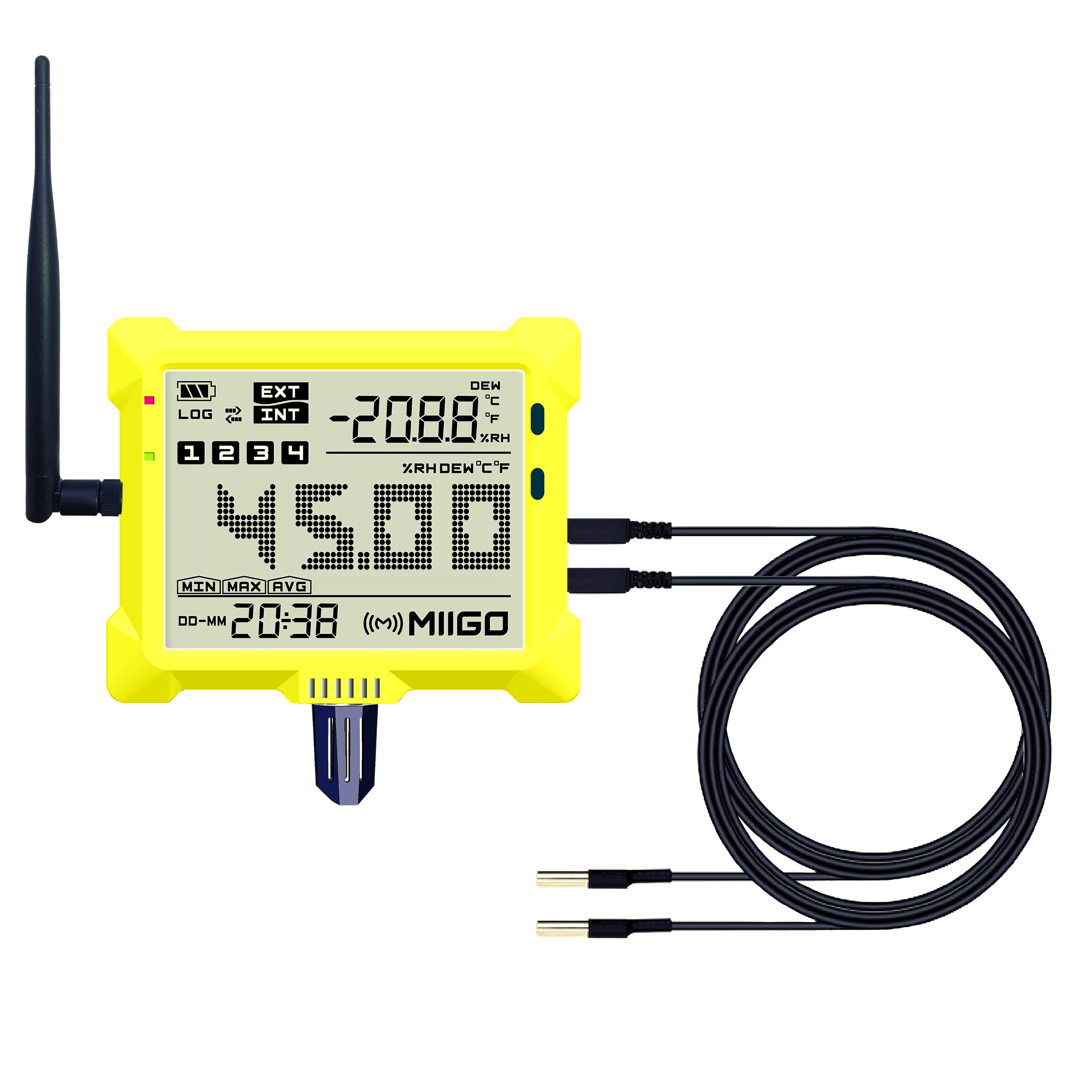 Digital Thermo Hygrometer Blue-h-b-thit2 - Bluetooth Wireless Online From Miigo Online Llp Application: Industrial & Household