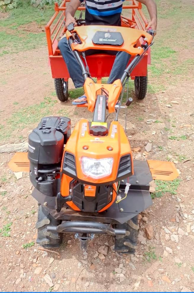 Semi-automatic Power Weeder - Color: Orange