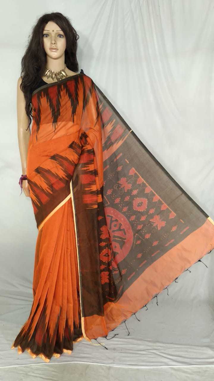 Cotton Silk Sambalpuri Screen Printed Saree