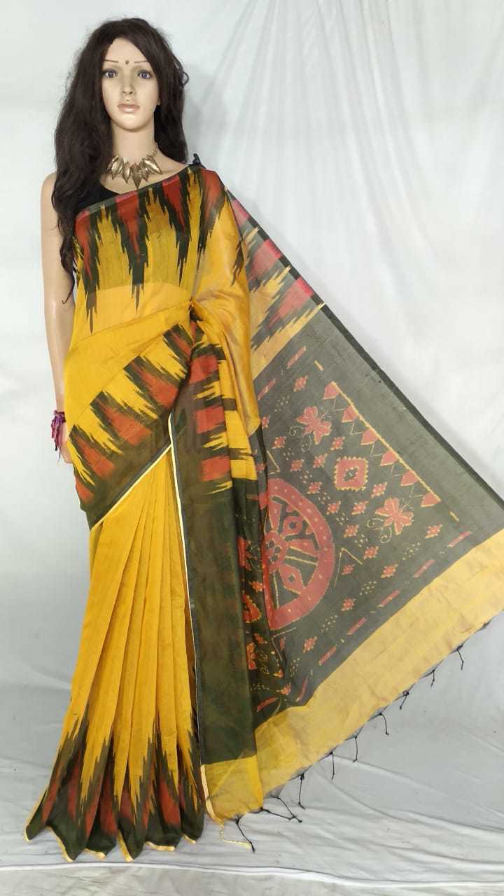 Cotton Silk Sambalpuri Screen Printed Saree