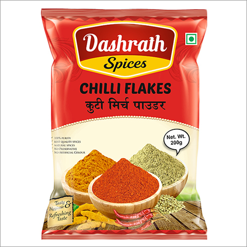 Chilli Flakes - 200 Grams, Red Color, Superior Quality, Freshly Sourced, Ideal For Flavor Enhancement