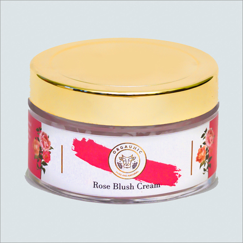 Rose Blush Cream - Organic Rose Petal Extract, Anti-Aging Moisture-Retention Formula for Calming Dry Skin and Enhancing Glow