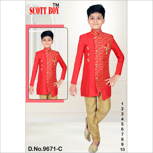 Washable Boys Ethnic Indo Western Dress