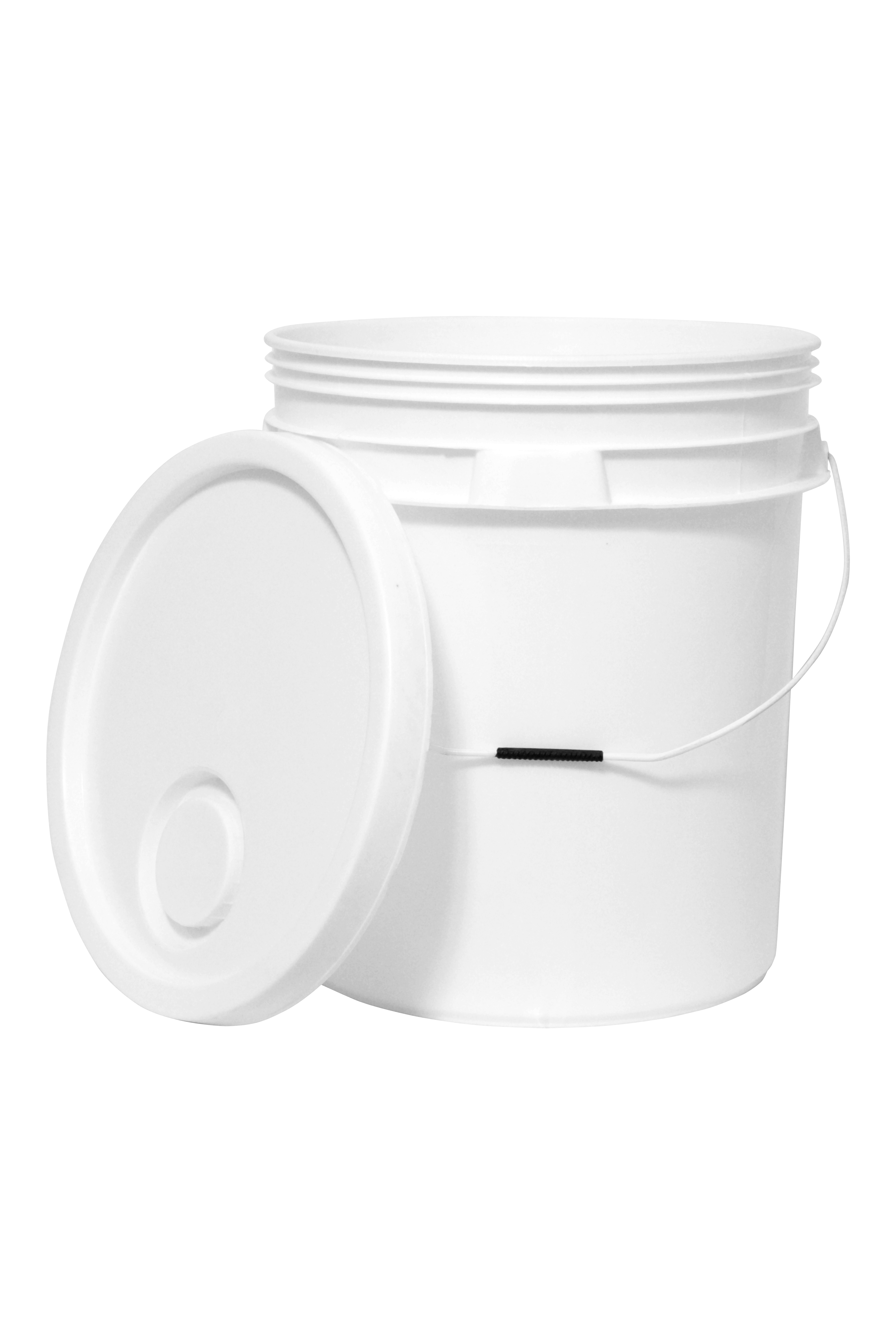 28ltr Plain Paint Bucket - Virgin Quality Ppcp Material, Cylindrical Shape, White Color | Rigid, Break Proof, Leak Proof Design