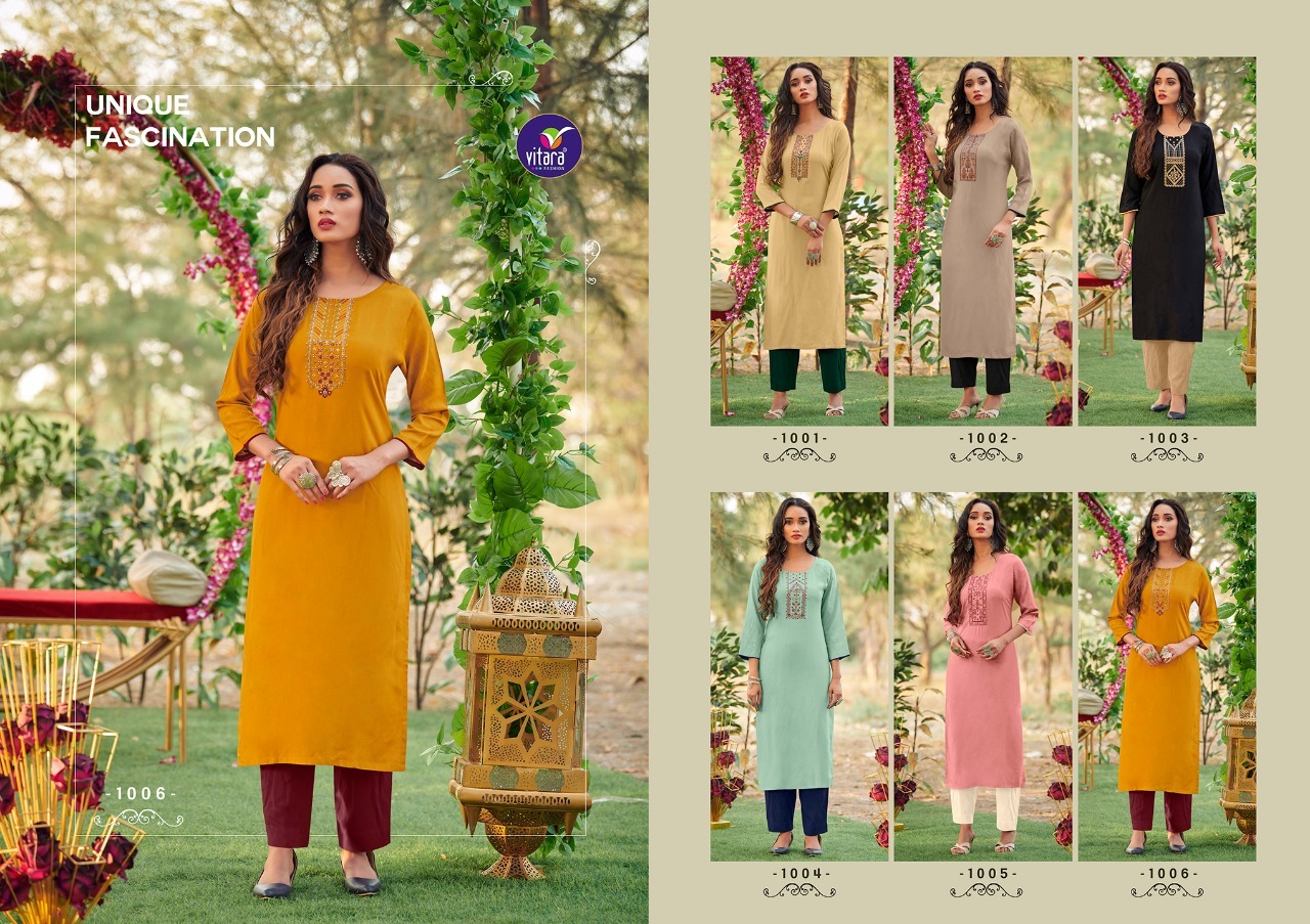 Marvelfabric - Heavy Rayon Foil Printed Kurtis, 6 Unique Designs For Ethnic Party Wear, Quick Dry And Washable Fabrics, Available In Sizes M To Xxl