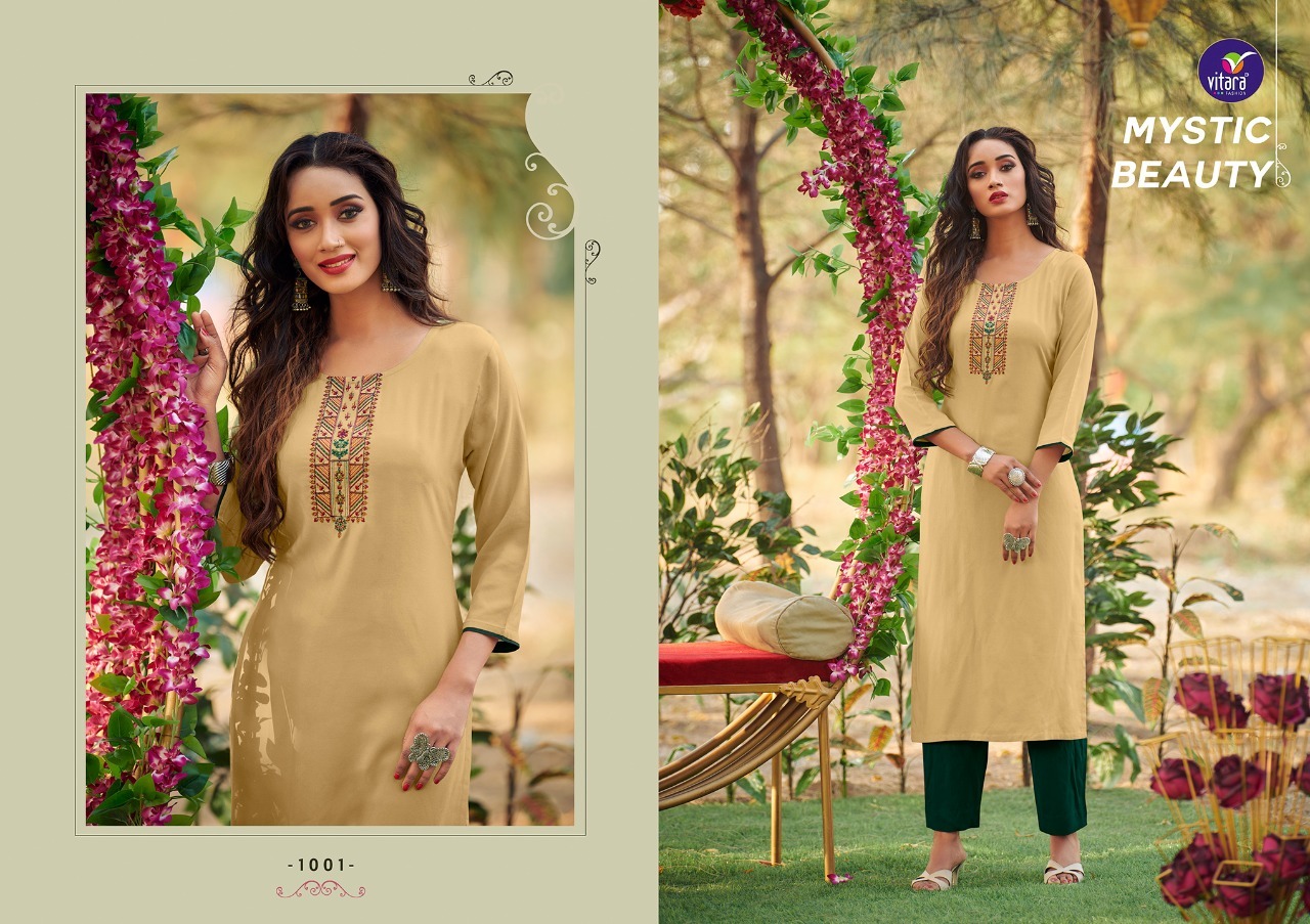 Marvelfabric - Heavy Rayon Foil Printed Kurtis, 6 Unique Designs For Ethnic Party Wear, Quick Dry And Washable Fabrics, Available In Sizes M To Xxl
