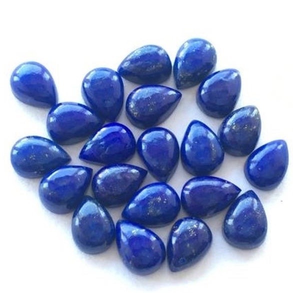 6x9mm Lapis Lazuli Pear Cabochon Loose Gemstones Grade: Aaa