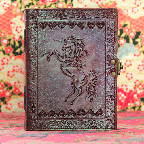 7x5 Inch Baphomet Journal Notebook - Leather & Paper | Durable Rectangular Design for Creative Note-Taking and Ideal for Journaling