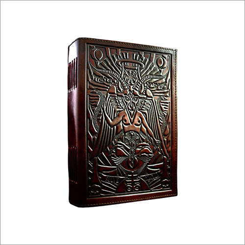A5 Baphomet Journal Notebook - Leather Material, Rectangular Shape | Durable Build with Premium Paper for Elegant Note-taking
