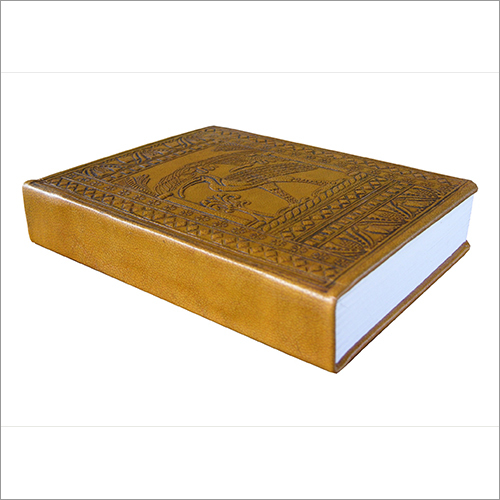 Yellow Leather Pocket Bound Notebook - Leather, Various Sizes Available, Rectangular Shape | Durable Cover, Soft Touch Interior Paper