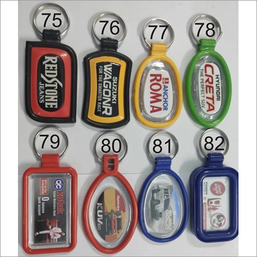 Three Pec Mold Key Chain - Plastic Material, Multicolor Design | Lightweight, High Strength, Seamless Finish for Key Organization