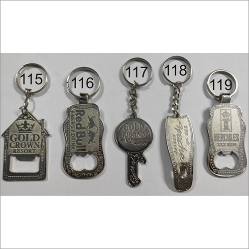Nickle Band Opener Key Chain - Strong Metal Fittings, Silver Color | Trendy Design for Cars, Scooters, Bikes, Non-Toxic & Break-Free