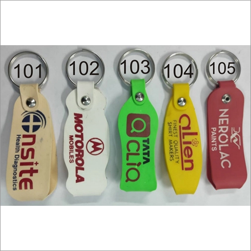 Silicone Key Chain - Multicolor, Various Designs , Easy Clasp for Key Organization and Memorable Gift Item with Designer Look