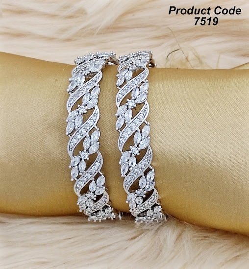 Fancy Bangles - Brass Gold Plated Bangle Set With Kundan And Ad Stones | Elegant Design, Luxury Look, Stunning Sparkle, Perfect Gift, Durable Material