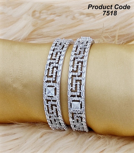 Fancy Bangles - Brass Gold Plated Bangle Set With Kundan And Ad Stones | Elegant Design, Luxury Look, Stunning Sparkle, Perfect Gift, Durable Material