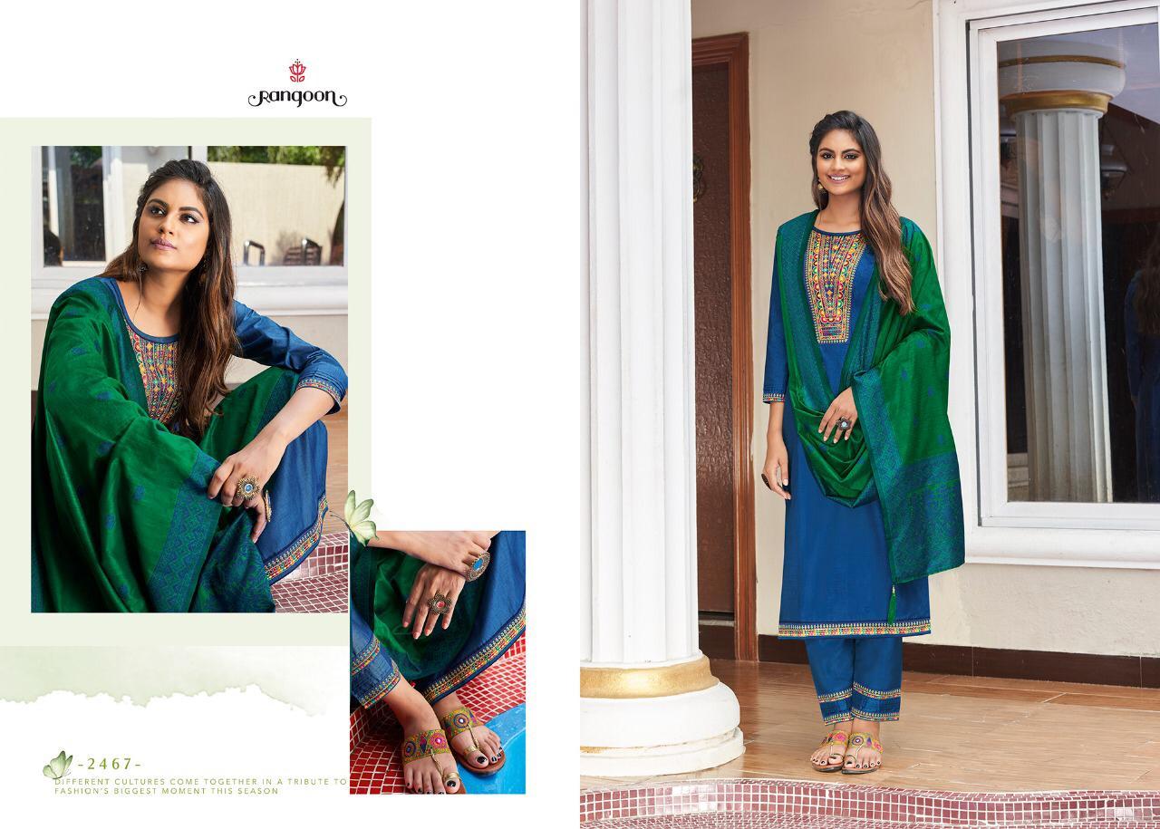 Indian Rajdhani Fancy Silk With Value Adition Work Readymade Salwar Suits