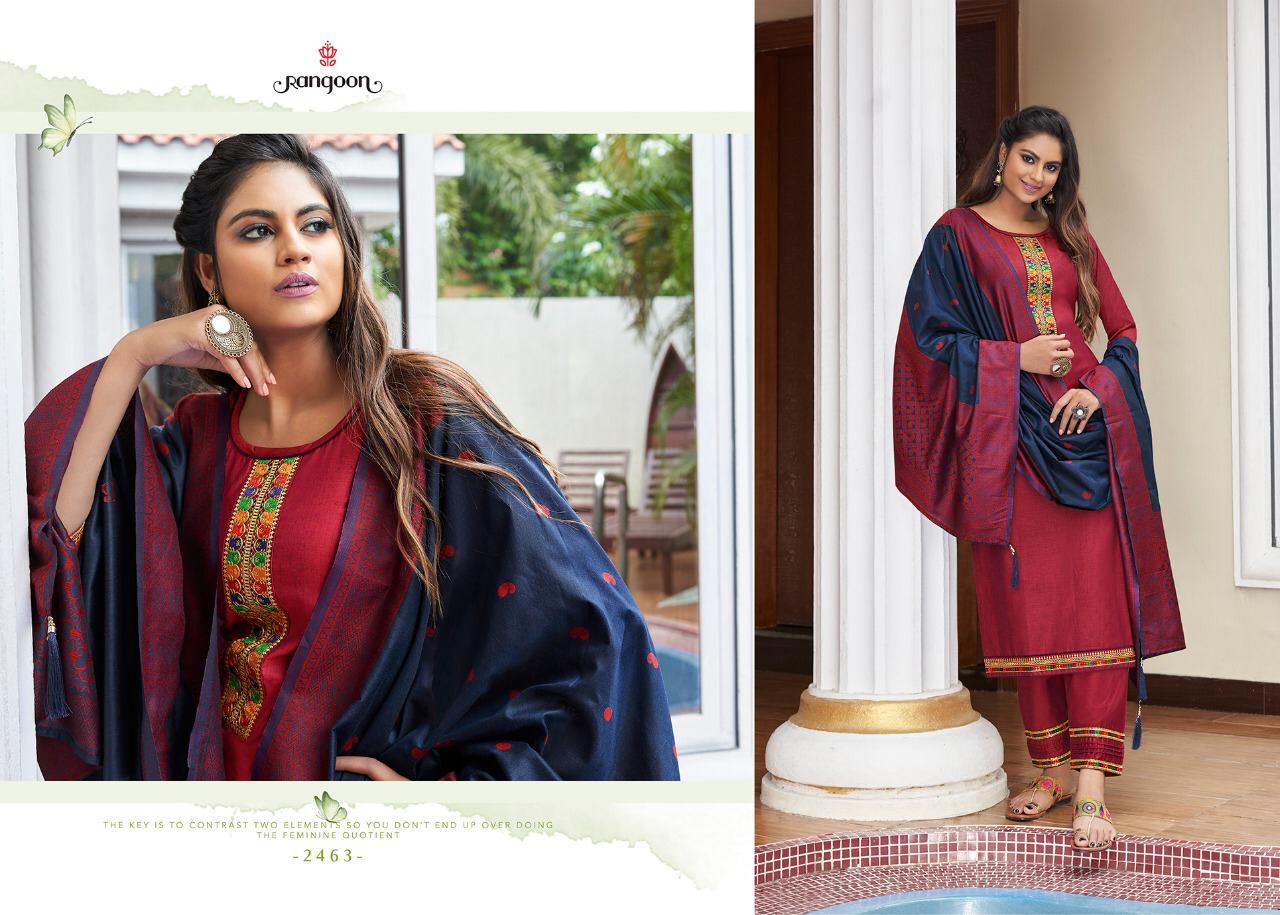 Indian Rajdhani Fancy Silk With Value Adition Work Readymade Salwar Suits
