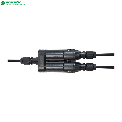 4Fbcc00-15 Tuv Certified Waterproof 2 To 11500Vdc 60A Solar Branch Fuse Connectors For Solar Energy System - Color: Black