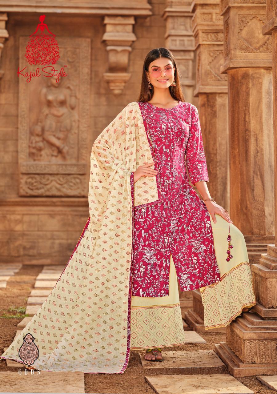 Dry Cleaning Gulzar Vol 6 By Kajal Style Fancy Kurtis With Bottom