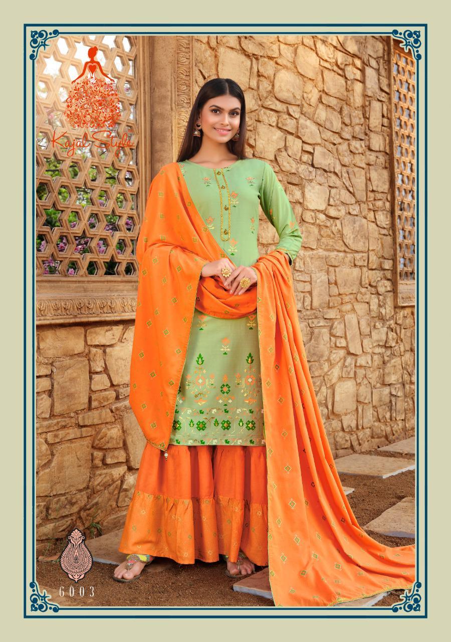 Dry Cleaning Gulzar Vol 6 By Kajal Style Fancy Kurtis With Bottom