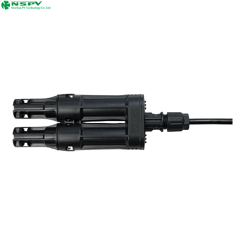 Solar Fuse Connectors Ip68 Waterproof Tuv Certified Solar Inline Fuse Branch Connectors 1500Vdc - Color: Black