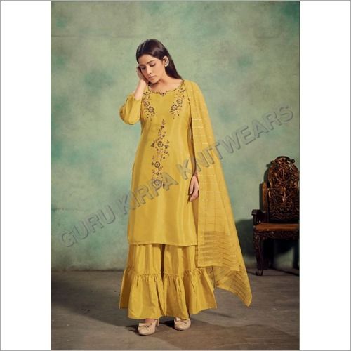 Washable Party Wear Sharara Suit