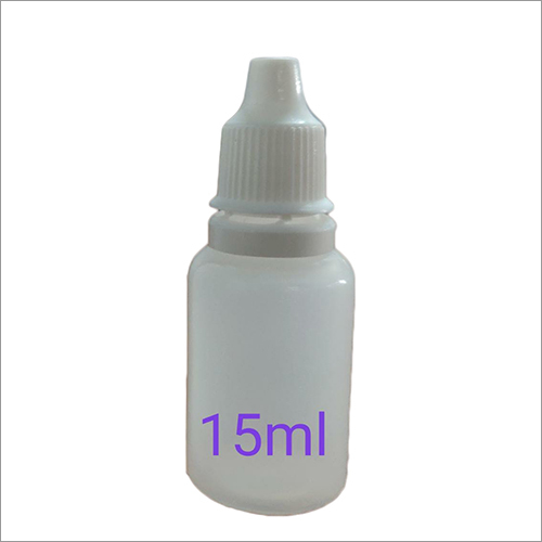 Transparent White 15 Ml Ear Drop Bottl