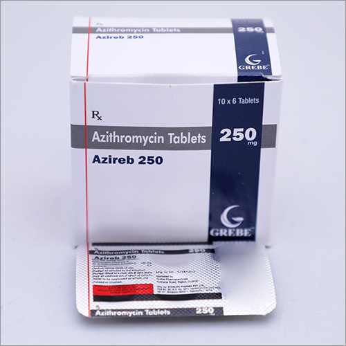 Azithromycin Tablets - 250 mg, 6x10 Pack | Antibiotic for Respiratory Infections, Safe for Pregnancy, Effective Against Various Bacterial Infections