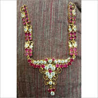 प्योर गोल्ड कोम्पू स्टोन नेकलेस