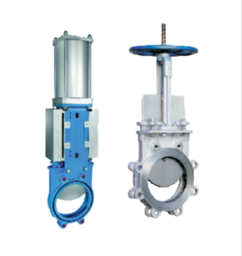 Manual Pneumatic Actuated Knife Edge Valve Application: Water
