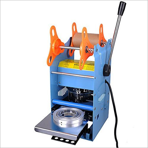 Industrial Cup Sealing Machine - Mild Steel, 12 Pcs/min Capacity | Electric Drive, 24 Watt Power, 15-20 Kg Weight