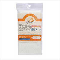 जापान में निर्मित शुद्ध कॉटन 100% बाथ बॉडी स्क्रबर त्वचा के अनुकूल तौलिया