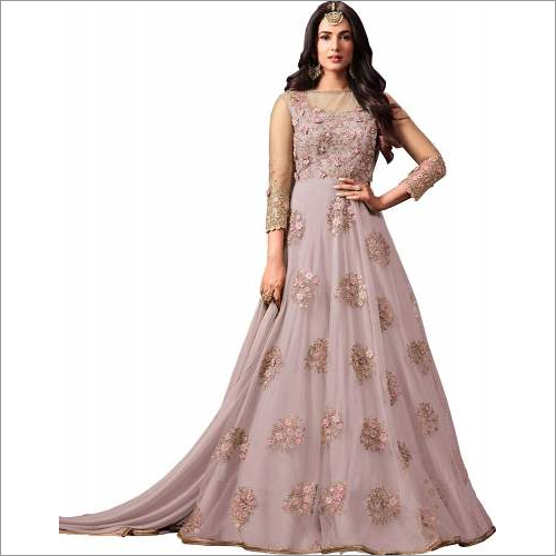 Heavy Net With Stone Work Gown