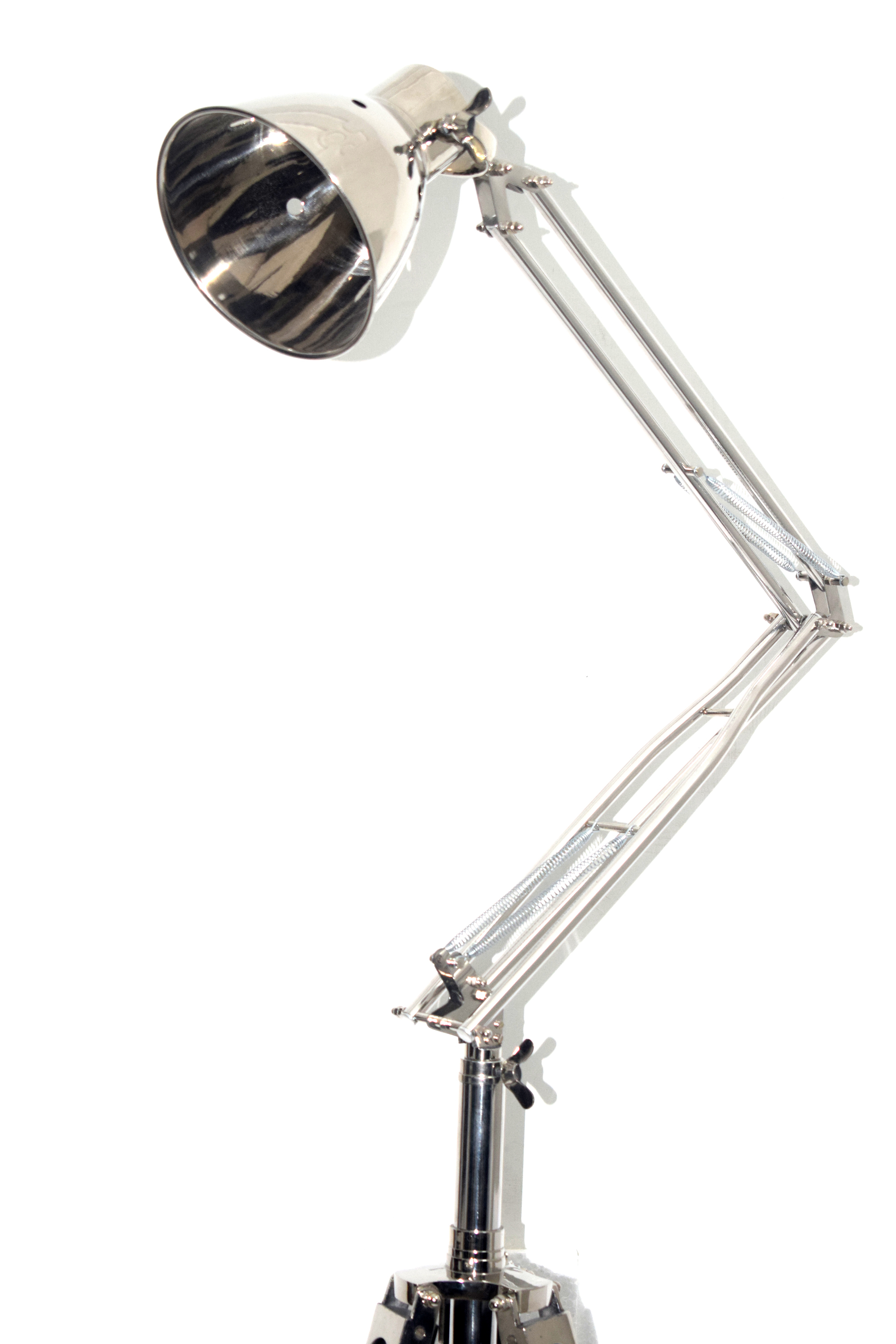 European Handmade Brass Floor Lamp With Tripod