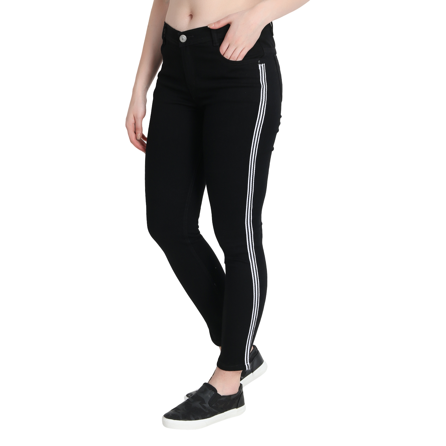 Zxn Clothing Ladies Premium Stretchable Slim Fit Denim Jeggings - Denim, 28 To 38 Waist Size, Various Colors And Patterns | Perfect For Parties, Meetings, And Functions