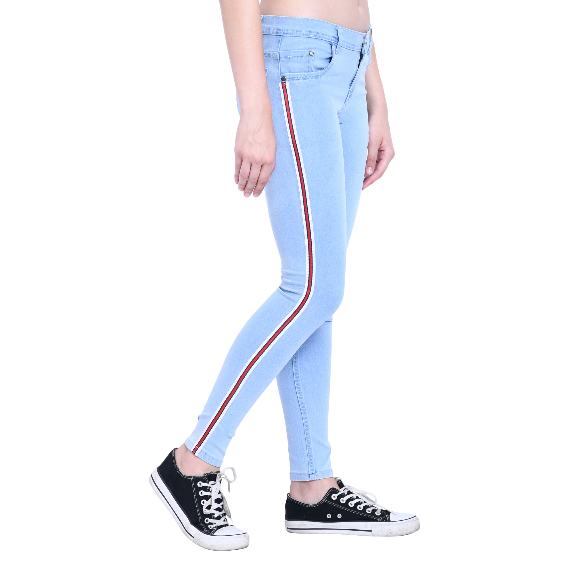 Zxn Clothing Ladies Premium Stretchable Slim Fit Denim Jeggings - Denim, 28 To 38 Waist Size, Various Colors And Patterns | Perfect For Parties, Meetings, And Functions