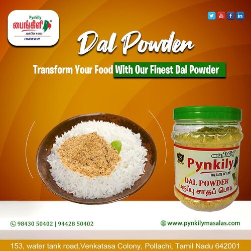 Dhall Rice Powder - 500g, 1kg, 10kg, 25kg, 50kg | Blended Fried Gram Dhall, Garlic, Chillies, Mustard, Wonder Full Taste, No Artificial Flavour