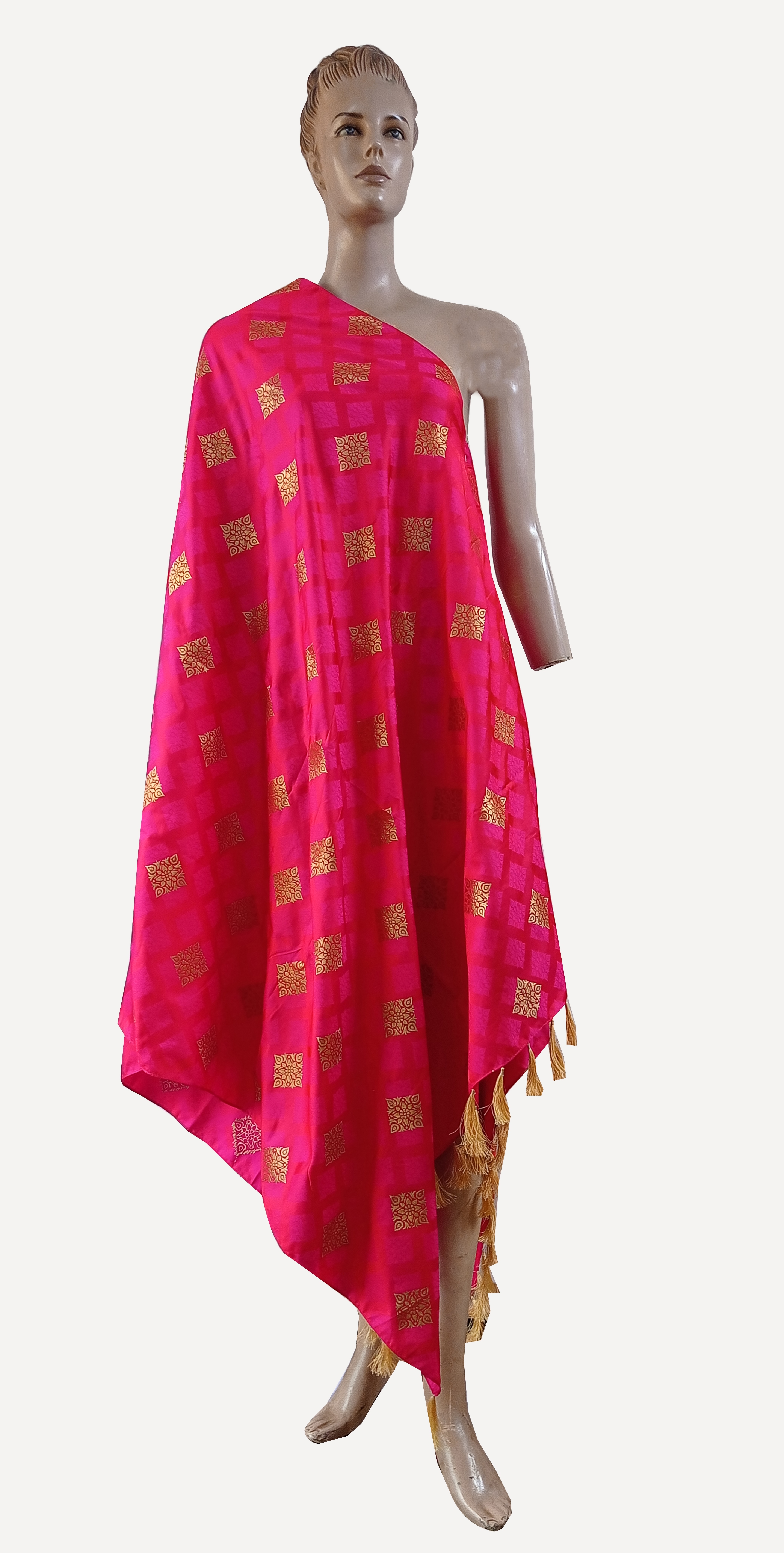 As Per Pic Printed Fringes Dupatta