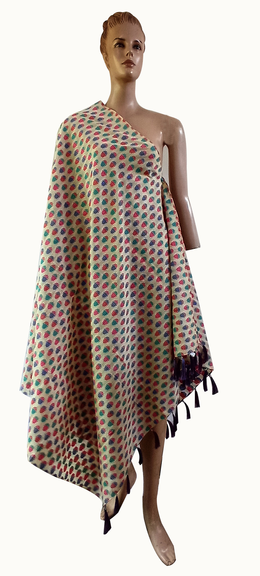 As Per Pic Printed Fringes Dupatta